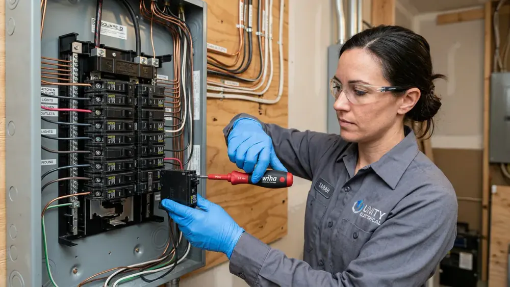 Emergency electrician providing circuit breaker replacement & diagnostics near me