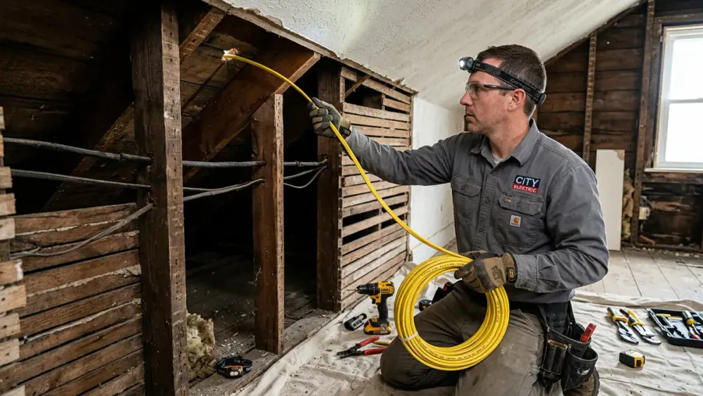 Emergency electrician providing electrical wiring repair & rewiring near me